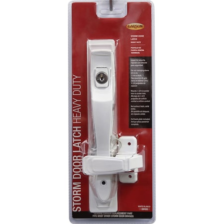 Larson Larson Heavy Duty Zinc-Plated White Zinc Push Button Keyed Latch 1 pk CH2010301